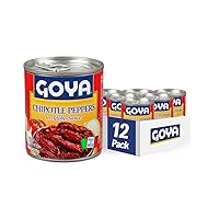 Goya Foods Chipotle Peppers in Adobo Sauce, 7 Ounce (Pack of 12)