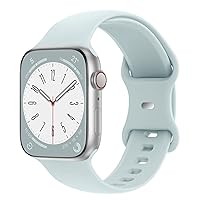 Distore Bands Compatible with Apple Watch 38mm 40mm 41mm 42mm 44mm 45mm 49mm, Soft Silicone Replacement Sport Accessory Strap Wristband for iWatch Series Ultra/Ultra 2 9/8/7/6/5/4/3/2/1 SE Women Men
