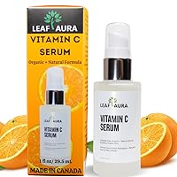 Vitamin C Serum, Sulphate-Free, Organic+ Natural Formula, Brightens Uneven Skin, Made In Canada, 29.5ml