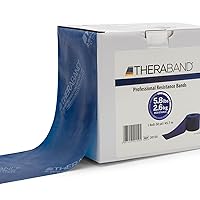 THERABAND Resistance Bands, 50 Yard Roll Professional Latex Elastic Band For Upper & Lower Body & Core Exercise, Physical Therapy, Pilates, Home Workout, Rehab, Blue, Extra Heavy, Intermediate Level 2