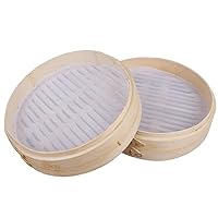 Steaming Sheet Household Round Silicon Steamer 3 Sheets Included Food Silicon Material Steamed Bun Steamer Paper 18 cm Practical