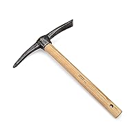 Kings County Tools Mini Pick Axe | Pry Roots and Loosen Garden Soil | Small Mattock Tool for Digging | 16