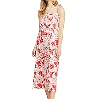 Free People Womens Sheath Dress Beach Party Floral-Print Red 12