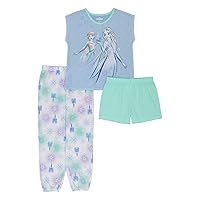 Girls' Descendants Frozen | Princess | Minnie Mouse 3-Piece Loose-fit Pajamas Set