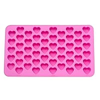 1-Piece Resin Heart Mold 55 Tiny Love Hearts Silicone Soap Casting Moulds 182x109mm for UV Epoxy Resin Casting Polymer Clay Resin Baking Jewelry Crafts Making