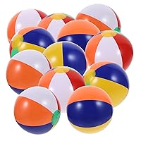 ERINGOGO 12pcs Colorful Inflatable Beach Ball Outdoor Water Play Blowing up Beach Ball Beach Balls Pool Toy Outdoor Balls Beach Ball Toys Beach Blow up Balls Beach Inflatable Balls