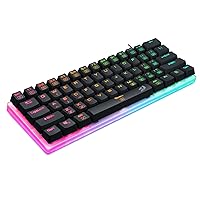 Redragon K605 Alien Giant Mechanical Gaming Keyboard, Super Big 61 Keys & Outemu Blue Switch, RGB LED Backlit Ergonomic Wired Type-C Full Key Conflict Free Anti-Ghosting NKRO Keyboard