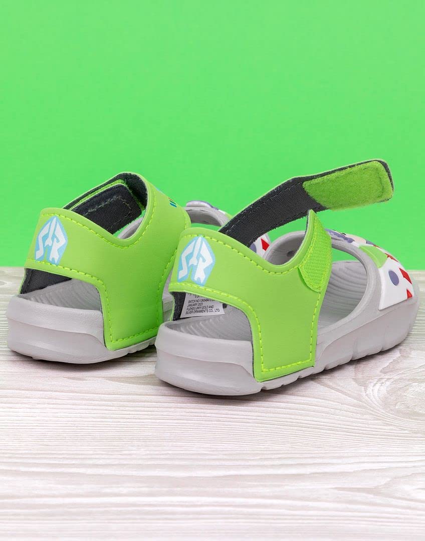 Disney Toy Story Buzz Lightyear Sandals Kids Toddlers Boys Girls Superhero Sliders with Supportive Strap Summer Shoes