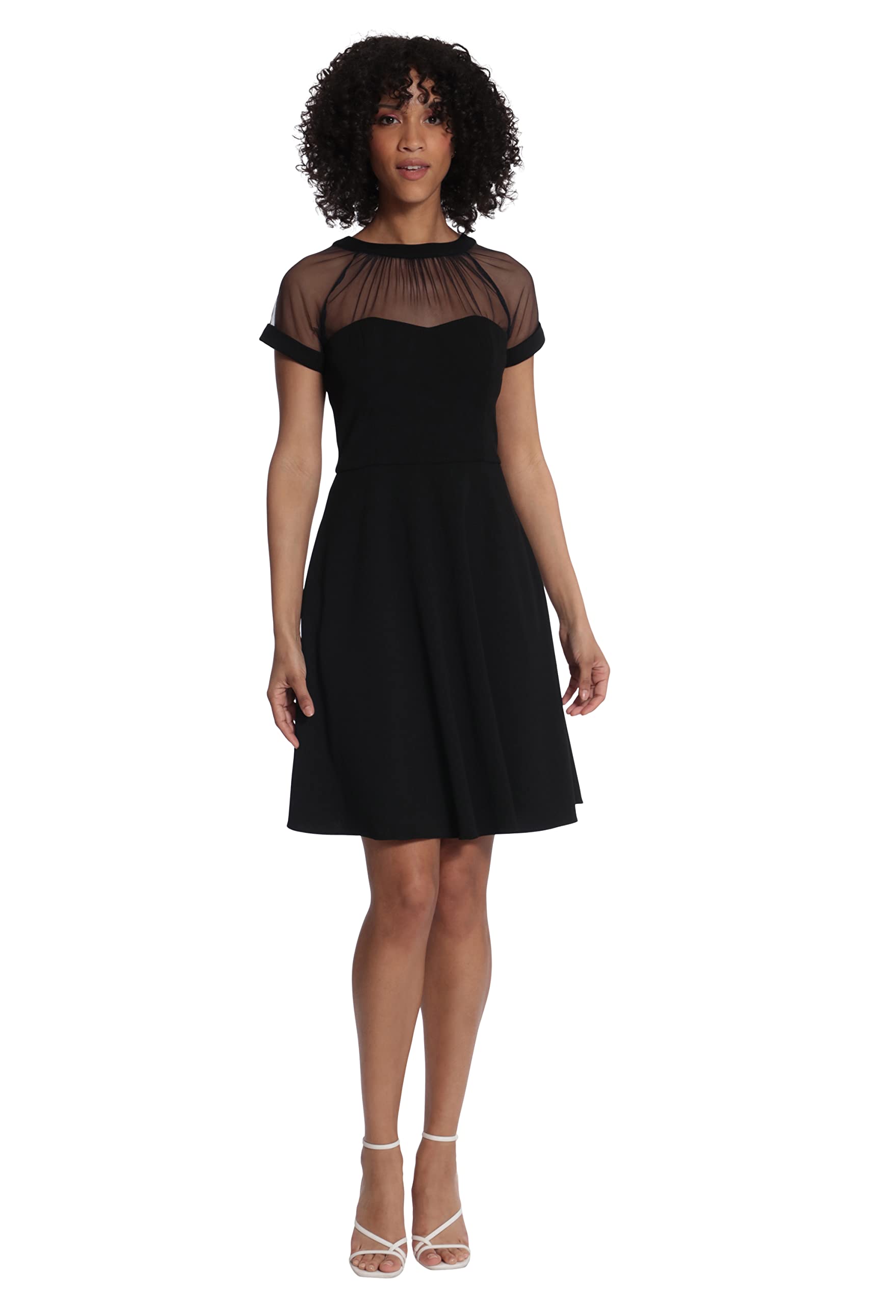 Maggy London Women's Illusion Dress Occasion Event Party Holiday Cocktail Guest of Wedding