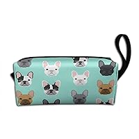 French Bulldog (2) Makeup Bag Adorable Travel Cosmetic Toiletry Organizer Case for Women