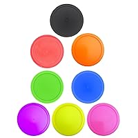 8Pcs Home Air Hockey Pucks 2.5inch Heavy Hockey Tables Pucks Table Game Air Hockey Pucks Replacement Part Easy to Use