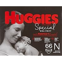 Huggies Special Delivery Hypoallergenic Baby Diapers, Size Newborn (up to 10 lbs.), 66 Count, Giga Jr. Pack