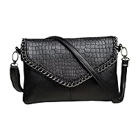 Ladies Crossbody Bag Black Vintage Handbags Women Clutch Bags Purses for Parties Evening Large