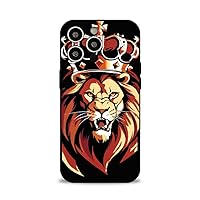 Designed for iPhone 13Case,Animal Lion King Pattern Design for Girl Boy Shockproof Anti-Scratch Case for iPhone 13