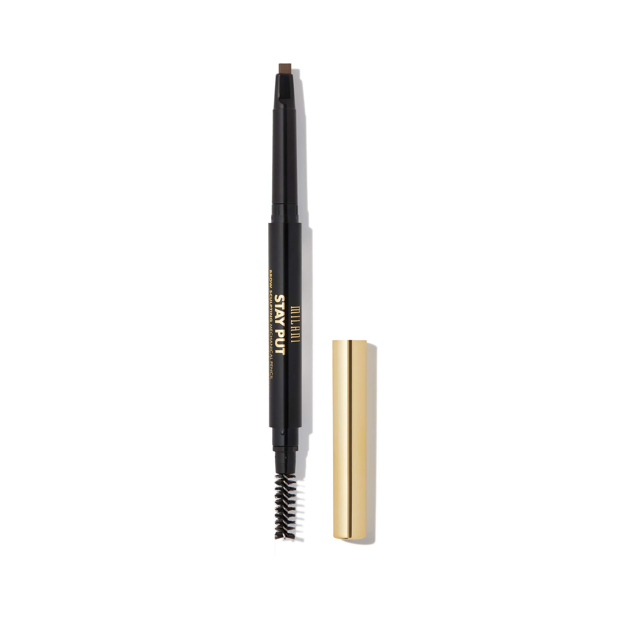 Milani Stay Put Brow Sculpting Mechanical Pencil - Medium Brown (0.01 Ounce) Cruelty-Free Long-Lasting Eyebrow Pencil that Defines and Shapes Brows