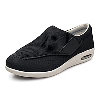 Men's Diabetic Shoe Extra Wide Edema Shoes Adjustable Swollen Feet Footwear Indoor Outdoor House Slippers Comfort Walking Sneaker