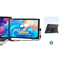 Duex Lite Blue Portable Monitor and Origami Kickstand, Mobile Pixels 12.5