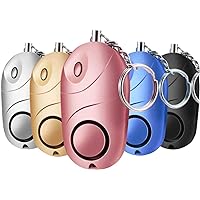 140 db Safesound Alert Alarm Keychain,Self-Defense Safety Sound Alarm with LED Flashlight and SOS Providing Powerful Safety and Property Assurance for Kids, Women hg (5)