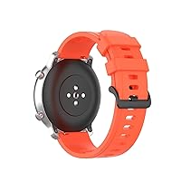 20MM Wrist Strap for Samsung Galaxy Watch 4 Classic 46 42mm Smartwatch Active 2 Bracelet Watch 4 44 40mm Watchband Correa (Color : Orange red, Size : Classic 46mm)