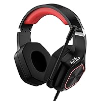 7.1 Surround Sound Gaming Headset with LED Effect, Stereo Headphones with Comfortable Ergonomic Earmuff and Microphone