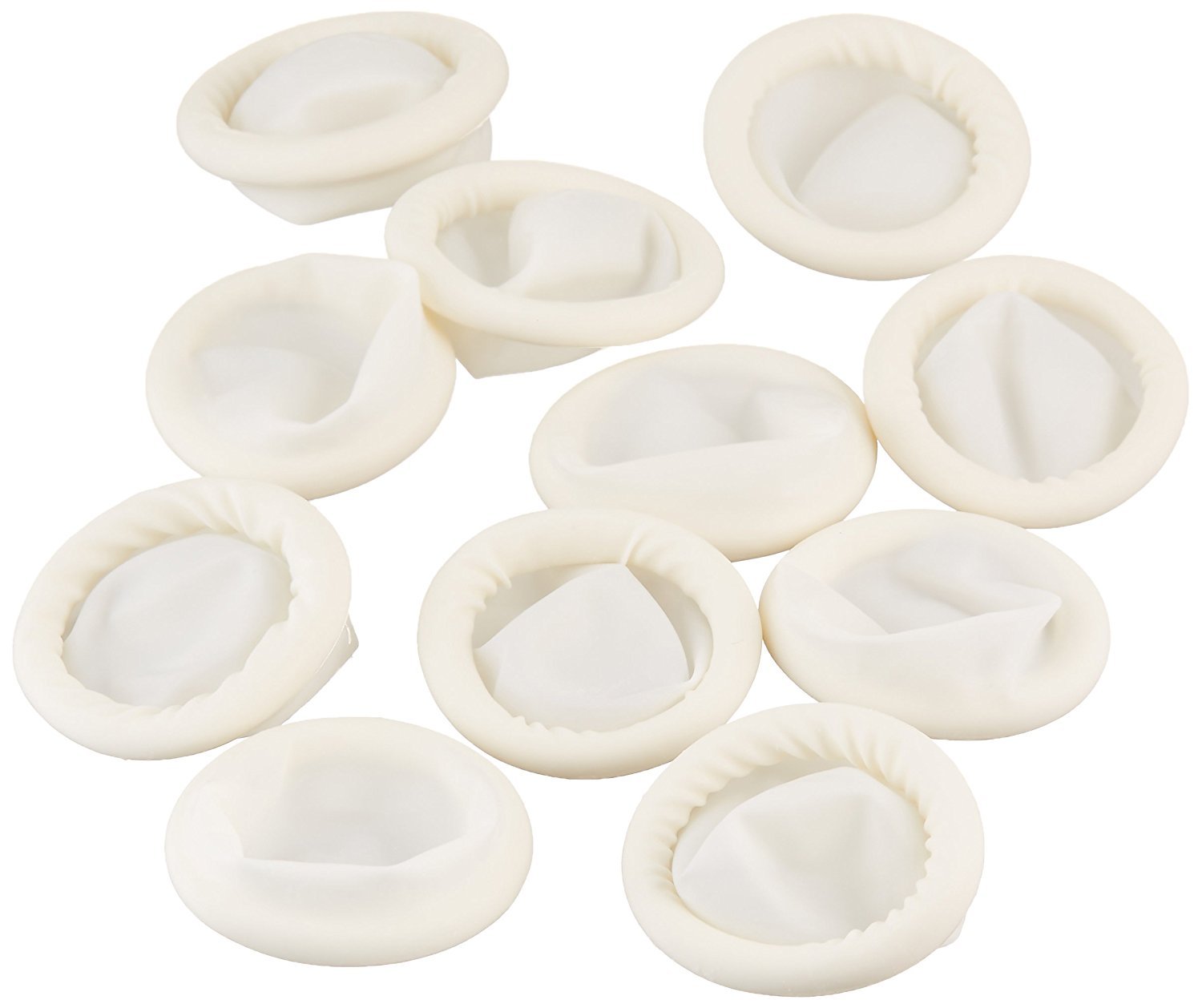 Bertech General-Purpose Latex Finger Cots, Powder-Free, Large, White (Pack of 1440)