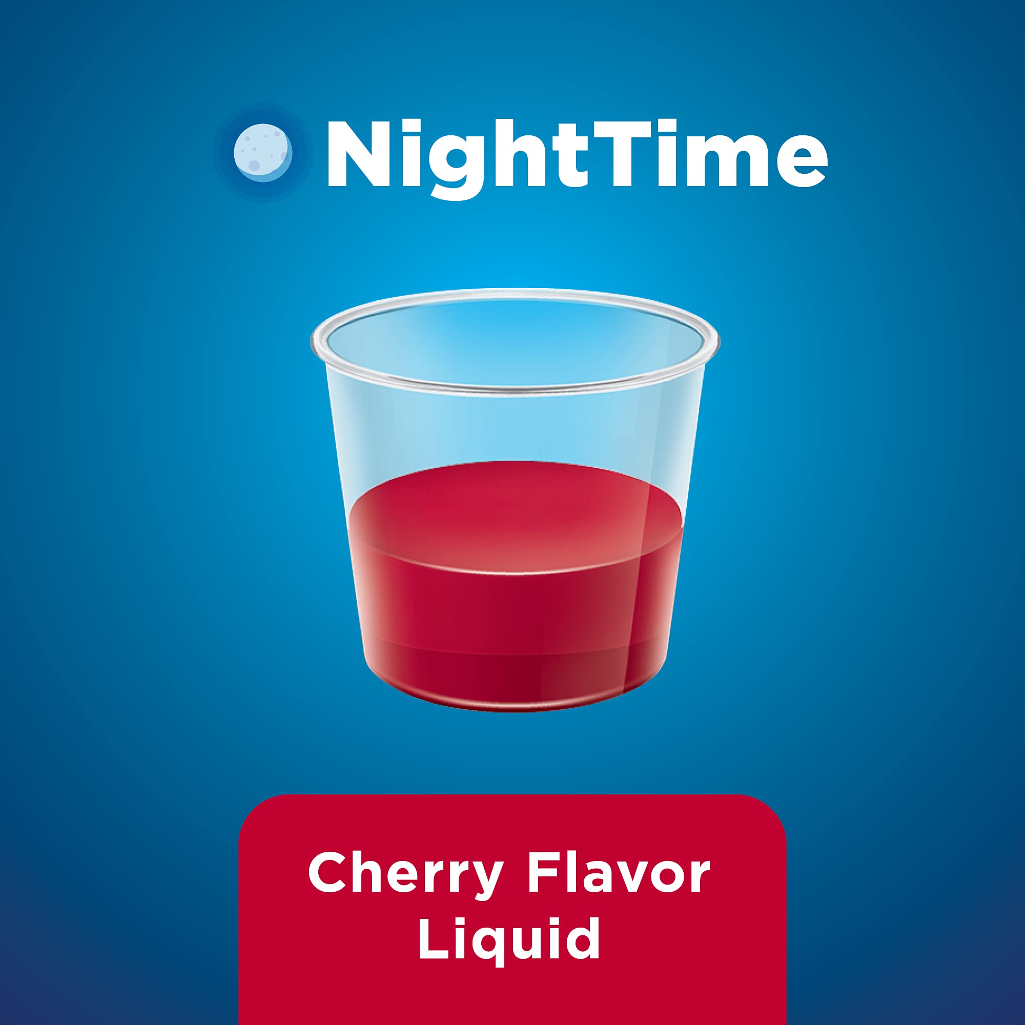 Basic Care Night Time Cold & Flu, Cherry, 12 Ounce