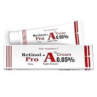 Retinol Pro Night Cream 0.05 Vitamin A Repairs Fine Lines & Wrinkles, Scar Treatment, Sun Spots, Anti-Aging (30 Gram / 1.05 Oz)
