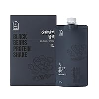 Black Beans Protein Shake Powder 0.44lb(200g) Black Sesame 21g of Plant Based Protein (Shake Pouch (5pcs))