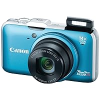 Canon PowerShot SX230 HS 12.1 MP CMOS Digital Camera with 14x Image Stabilized Zoom 28mm Wide-Angle Lens and 1080p Full-HD Video (Blue) (OLD MODEL)