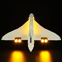 BRIKSMAX Lighting Kit for Lego Icons Concorde - Compatible with Lego 10318 Building Set- Not Include Lego Set