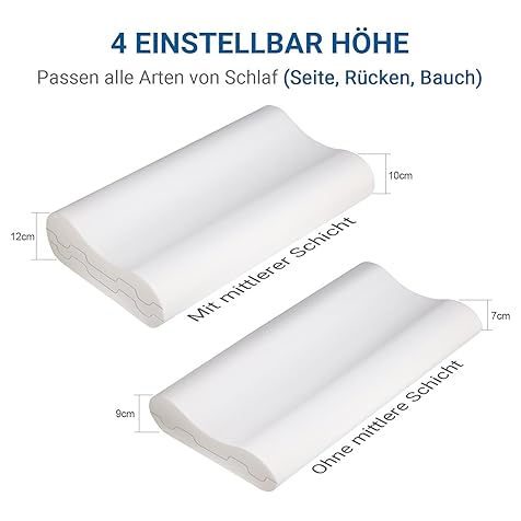 UTTU Height-adjustable Memory Foam Pillow