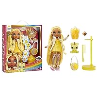 RAINBOW HIGH Fashion Doll with Slime & Pet - Sunny (Yellow) - 28cm Twinkle Doll with Shining Deer, Magic Pet and Fashion Accessories - Children's Toy - Ages 4-12 Years