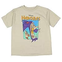 Disney Hercules Boy's Hydra Slayer Battle Retro Movie Poster Graphic Print Kids T-Shirt