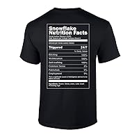 Funny Political Snowflake Social Justice Warrior Facts Graphic Tee Shirt Black