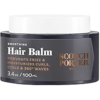 Scotch Porter Smoothing Hair Balm for Men | Instantly Controls, Moisturizes, Defines & Adds Shine | Free of Parabens, Sulfates & Silicones | Vegan | 3.4oz Scotch Porter Smoothing Hair Balm for Men | Instantly Controls, Moisturizes, Defines & Adds Shine | Free of Parabens, Sulfates & Silicones | Vegan | 3.4oz