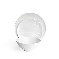 American Atelier Round 12-Piece Dinnerware Set, White