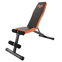 naspaluro Adjustable Weight Bench for Home Gym Foldable Workout Bench Press 880LB Incline Sit Up Bench for Full Body Workout with 3-Sec Folding