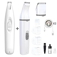 Dog Paw Trimmer Cordless Clippers Professional Grooming Kit,LED,Low Noise Trimmer, USB Rechargeable for Small Pet - Dogs and Cats,Small Area - Hair Around Face, Paws, Eyes, Ears, Rump，W3