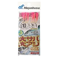 Hayabusa HS352 Away sabiki Large Mackerel, Large Trevally Twist Pearl Mackerel Leather pinkuhurassya-