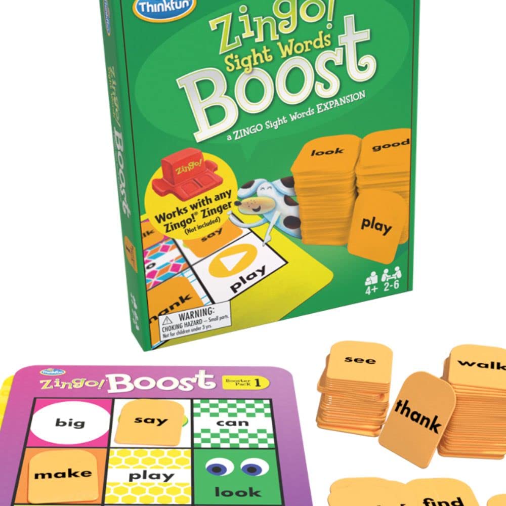 Think Fun Zingo! Sight Words Boost – Expansion Pack for Your Zingo! Game for Ages 4 and Up​, Multiple (76472)
