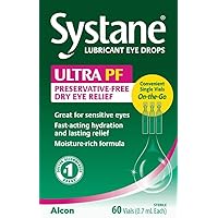 Ultra Lubricant Eye Drops Preservative-Free Vials, 0.7mL- 60 Count Box- Value Size (Pack of 2) = 120 Vials