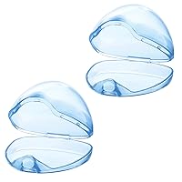 Accmor Pacifier Case, Pacifier Holder Case, Pacifier Container for Travel, BPA Free,Transparent Blue, 2 Pack