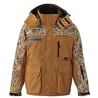 Striker Men's Cold Weather Durable Windproof Water-Resistant Breathable Outdoor Fishing Trekker Jacket with Removable Hood
