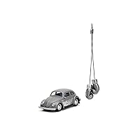 Punch Buggy 1:32 Scale 1959 Volkswagen Beetle Die-cast Car with Mini Gloves Accessory (Grey), Toys for Kids and Adults