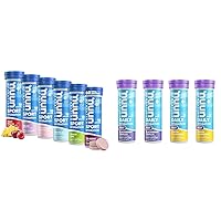 Nuun Sport Electrolyte Tablets for Proactive Hydration, Variety Pack, 6 Pack (60 Servings) & Hydration Rest, Rest and Recovery Electrolyte Tablets, Magnesium Citrate
