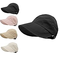 2024 New Women's Large Brim UV Protection Empty Top Sun Hat, Outdoor Wide Brim Hats for Women
