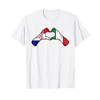Croatia Italy Flag - Croatian Italian Heart T-Shirt