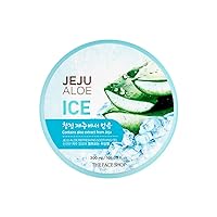 The Face Shop Jeju Aloe Soothing Gel | Multi-use Moisturizing & Soothing Gel For Face, Body & Sun Burn Care | Organic Certified, 99% Aloe Vera Extract, All Skin Types, 10.1 fl oz (Pack of 1)