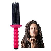 17 Teeth Curling Roll Comb, Curly Hair Brush, Curly Hair Styler Tool, Bounce Curl Defining Brush, Professional Curling Brush for Hair Salon, Home (1Pc)