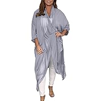 Women Casual Dresses 2023 Summer Women Solid Long Sleeve Casual Loose Long Dress Long Pullover Shirt